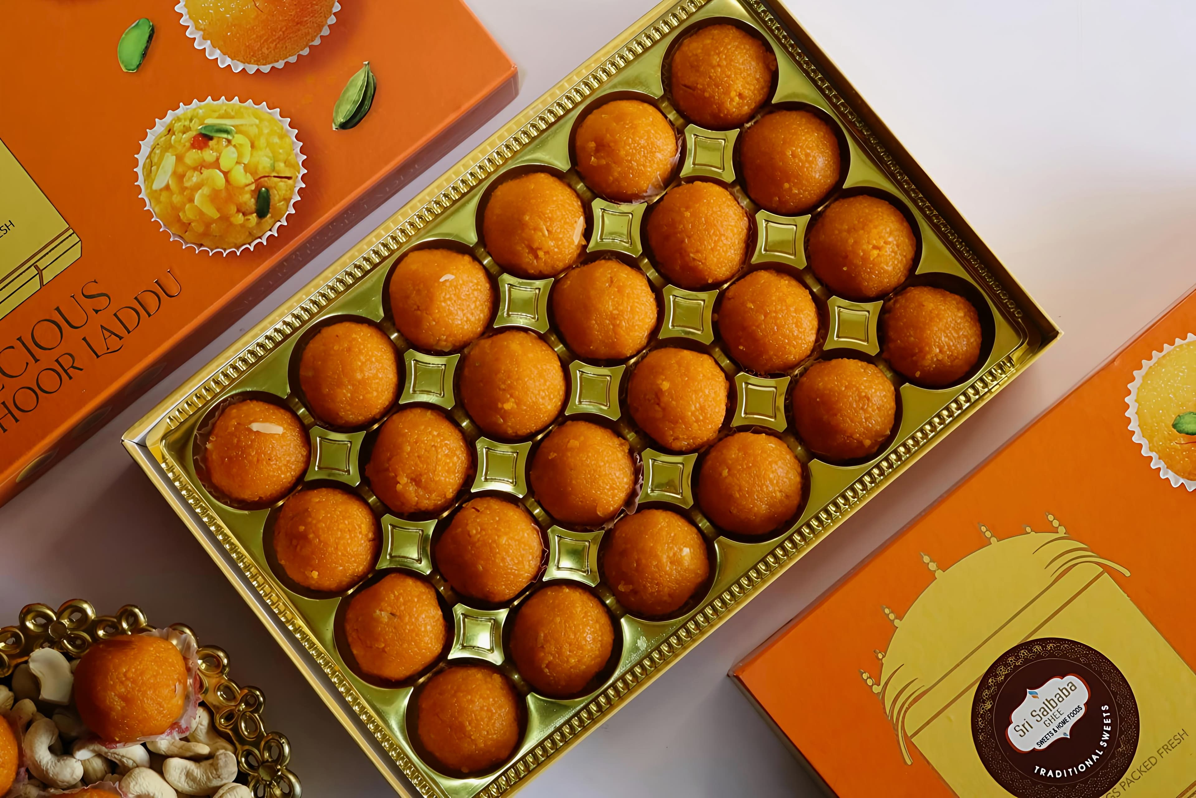 Festive sweet box arrangement